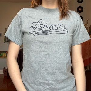 Arizona Classic Blue / Grey Stitched Graphic Tee